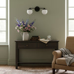 Load image into Gallery viewer, Glorica Glass Modern Wall Sconce – Contemporary 2-Globe Indoor Accent Lamp for Hallway