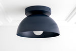 Load image into Gallery viewer, Metio Dome Minimalist Ceiling Lamp – Flush Mount for Small Spaces, Multi-Color Options