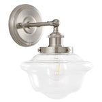 Charger l'image dans la visionneuse de galerie, Applique murale industrielle Crelina en verre transparent ou opalin – Éclairage moderne pour salle de bain