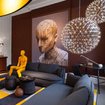 Load image into Gallery viewer, Silver Spark Ball Pendant Light