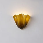 Bild in Gallery-Viewer laden, Bellina Elegante Florale Glas-Wandlampe – Moderne Messing-Wandlampe für Schlafzimmer & Flur