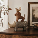Cargar imagen en el visor de la Galería, Resin animal shelf decor arranged in a home display setting