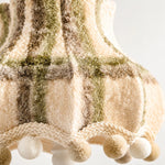 Load image into Gallery viewer, Vintage Check Wool Pom Table Lamp