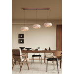 Load image into Gallery viewer, Travertine Drum Pendant Lamp