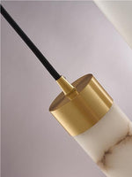 Load image into Gallery viewer, New Chinese Style Long Strip Whitehe Alabaster Hanging Light