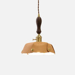 Load image into Gallery viewer, Single Pendant Vintage Brown Leather Shade Dia. 20 cm / 7.9 in