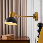 Load image into Gallery viewer, Adjustable Arm Plug In Wall Lamp