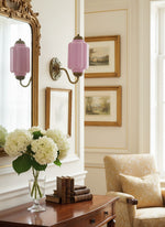 Load image into Gallery viewer, Vintage Milk Glass Sconce Bedside Hallway Eloise Wall Sconce