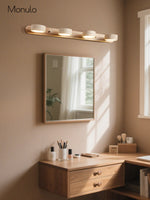 Load image into Gallery viewer, Travira Travertine Duo Sconce – Adjustable Natural Stone Wall Light for Bedroom Hallaway