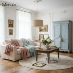 Load image into Gallery viewer, Dumora Woven Texture Drum Shade Pendant – Modern Minimalist Ceiling Lamp for Dining & Living Room