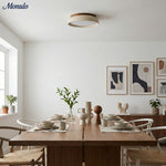 Load image into Gallery viewer, Travira Sculptural Travertine Ceiling Fixture - Soft Ambient Light for Bedroom Living Room or Entryway