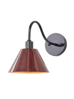 Bild in Gallery-Viewer laden, Industrielle moderne konische Wandleuchte mit klarer Metallsilhouette