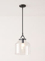 Load image into Gallery viewer, Hanton Nordic Metal Henry Pendant Light - Minimalist Glass And Metal Shade