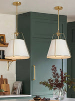 Load image into Gallery viewer, Modern Minimalist Fabric Tapered Pendant Lamp