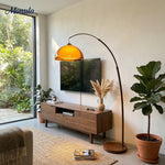 Cargar imagen en el visor de la Galería, Lámpara de pie de línea moderna y limpia Sunset Afterglow Luz minimalista para dormitorio y salón