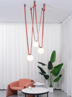 Load image into Gallery viewer, Modular Pendant Light with Sculptural Belt-Style Design
