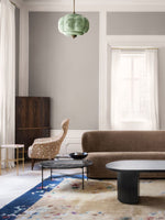 Load image into Gallery viewer, Vintage Milk Glass Semi Flush Mount Eloise Pendant Light