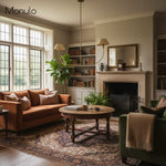 Load image into Gallery viewer, Foldray Scalloped Edge Leather-Style Linear Chandelier – Modern Dining Room Lighting