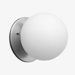 Cargar imagen en el visor de la Galería, Aplique de pared Glorica con globo de cristal esmerilado – Lámpara de pared minimalista para salón y dormitorio