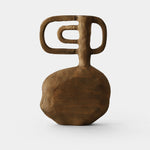 Load image into Gallery viewer, Hand-Carved Solid Wood Sculptural Vase