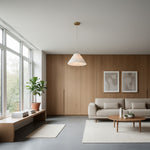 Bild in Gallery-Viewer laden, Blossine geschichtete Leinenpendelleuchte – Sanftes Umgebungslicht für Wohnzimmer und Eingänge