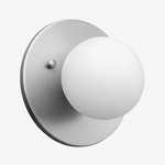 Cargar imagen en el visor de la Galería, Aplique de pared Glorica con globo de cristal esmerilado – Lámpara de pared minimalista para salón y dormitorio