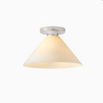 Load image into Gallery viewer, Conica Geometric Cone Glass Flush Mount – Minimalist Home Lighting
