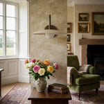 Cargar imagen en el visor de la Galería, Aplique de pared Curva Metal con brazo curvo y pantalla de disco – Lámpara de pared moderna y minimalista para sala de estar