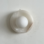 Bild in Gallery-Viewer laden, Orli White Jade Wandleuchte