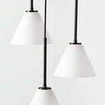 Load image into Gallery viewer, Conica Adjustable Cone Glass Chandelier – Modern Pendant Lighting for Dining Table