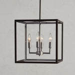 Load image into Gallery viewer, Ferrix Glass Outdoor Pendant Light - Industrial Front Porch Lighting