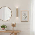Bild in Gallery-Viewer laden, Velstrix Geometrische Wandleuchte - Moderne Travertin-Lampe fürs Schlafzimmer