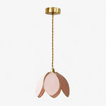 Cargar imagen en el visor de la Galería, Pink petal pendant light