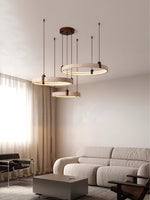 Load image into Gallery viewer, Simple Circular Travertine Pendant Lamp M20