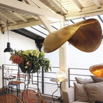 Load image into Gallery viewer, Hammered Brass Suspension Light