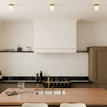 Load image into Gallery viewer, Rivora Textured Ribbed Glass Flush Ceiling Light — Elegant Low-Profile Fixture for Entryways