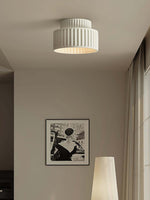 Load image into Gallery viewer, Resin Ceiling Light - Wabi Sabi Beige Flush Light for Nordic Interiors