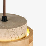 Cargar imagen en el visor de la Galería, Travertine shade top connection and cord detail