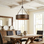 Cargar imagen en el visor de la Galería, Lámpara Colgante con Pantalla de Tambor Industrial Velara – Luminaria Colgante de Estilo Industrial para Cocina y Comedor U04