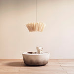 Load image into Gallery viewer, Nordic Linen Pleated Fabric Pendant Light Lampshade