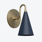 Load image into Gallery viewer, Curved Metal Shade Sconce Vintage Style Wall Light - Entryway Stairwell Lighting
