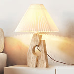 Load image into Gallery viewer, Modern Artistic Stone Pillar Travertine Table Lamp M05