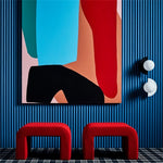 Cargar imagen en el visor de la Galería, Lámpara de pared nórdica con forma de macarrón de cristal y orbe, de metal, colorida y moderna.