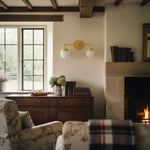 Cargar imagen en el visor de la Galería, Aplique de pared moderno de cristal opalino para tocador – Lámpara de pared de baño de cristal opalino