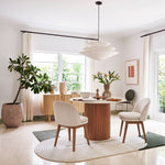 Load image into Gallery viewer, Solivara 3 Tier Linen Pendant Light – Modern White Linen Pendant