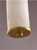 Load image into Gallery viewer, New Chinese Style Long Strip Whitehe Alabaster Hanging Light