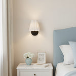 Load image into Gallery viewer, Ruffmeto Textured Pleated Fabric Modern Wall Light for Living Rooms