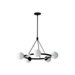 Load image into Gallery viewer, Brelia Modern Round Chandelier - Glass Globe Design For Modern Home