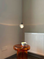 Load image into Gallery viewer, Moon Clear Glass Ball Pendant Light