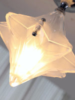 Load image into Gallery viewer, Art Deco Star Ceiling Lamp – Frosted Glass Fixture for Hallway & Entryway – Astris Ceres